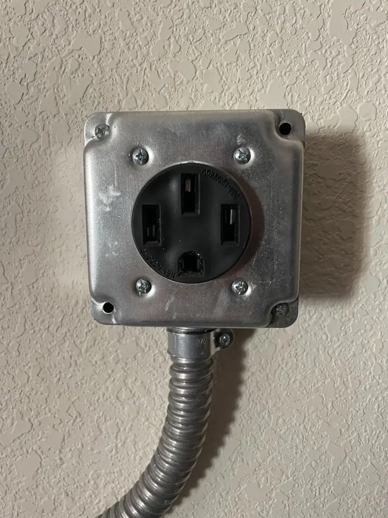 NEMA 14-50 outlet installed for Smart Home Electrical in Smyrna